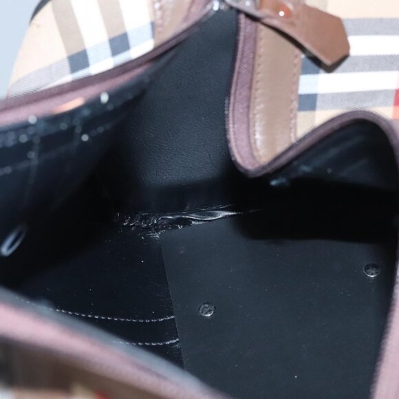 Burberrys Nova Check Boston Bag Canvas Beige - Picture 13 of 16